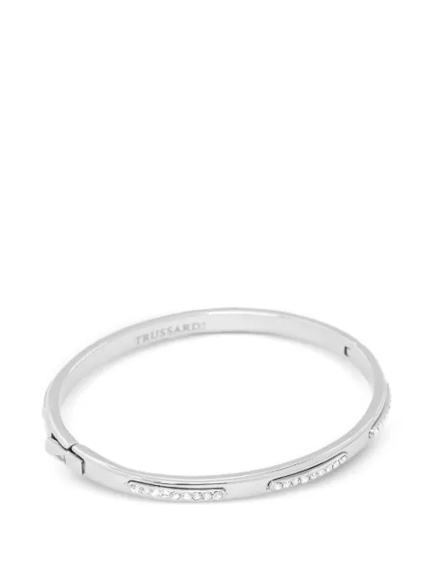 Trussardi crystal-embellished bangle bracelet