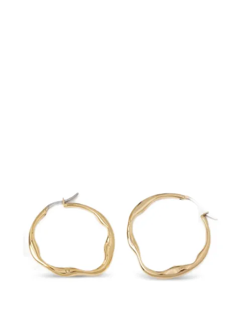 Trussardi irregular hoop earrings