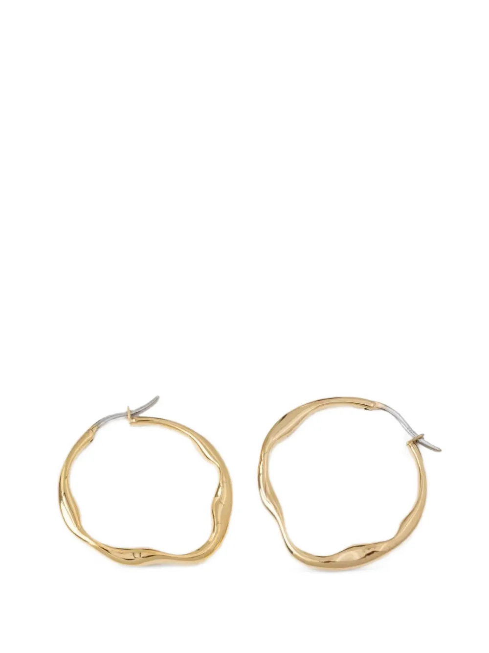 Trussardi irregular hoop earrings