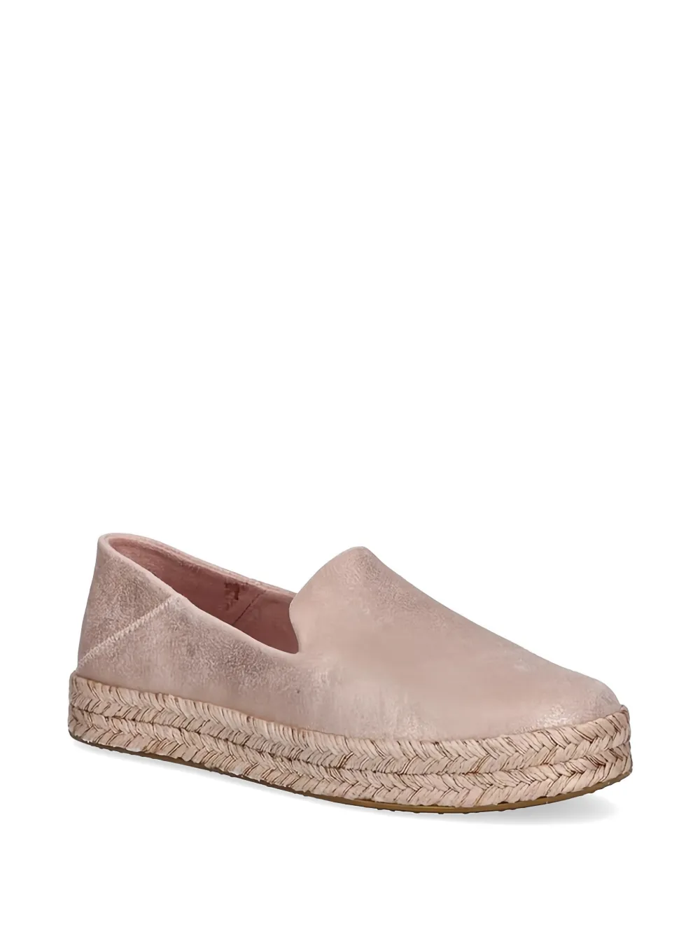 Toms metallic flat espadrilles Roze