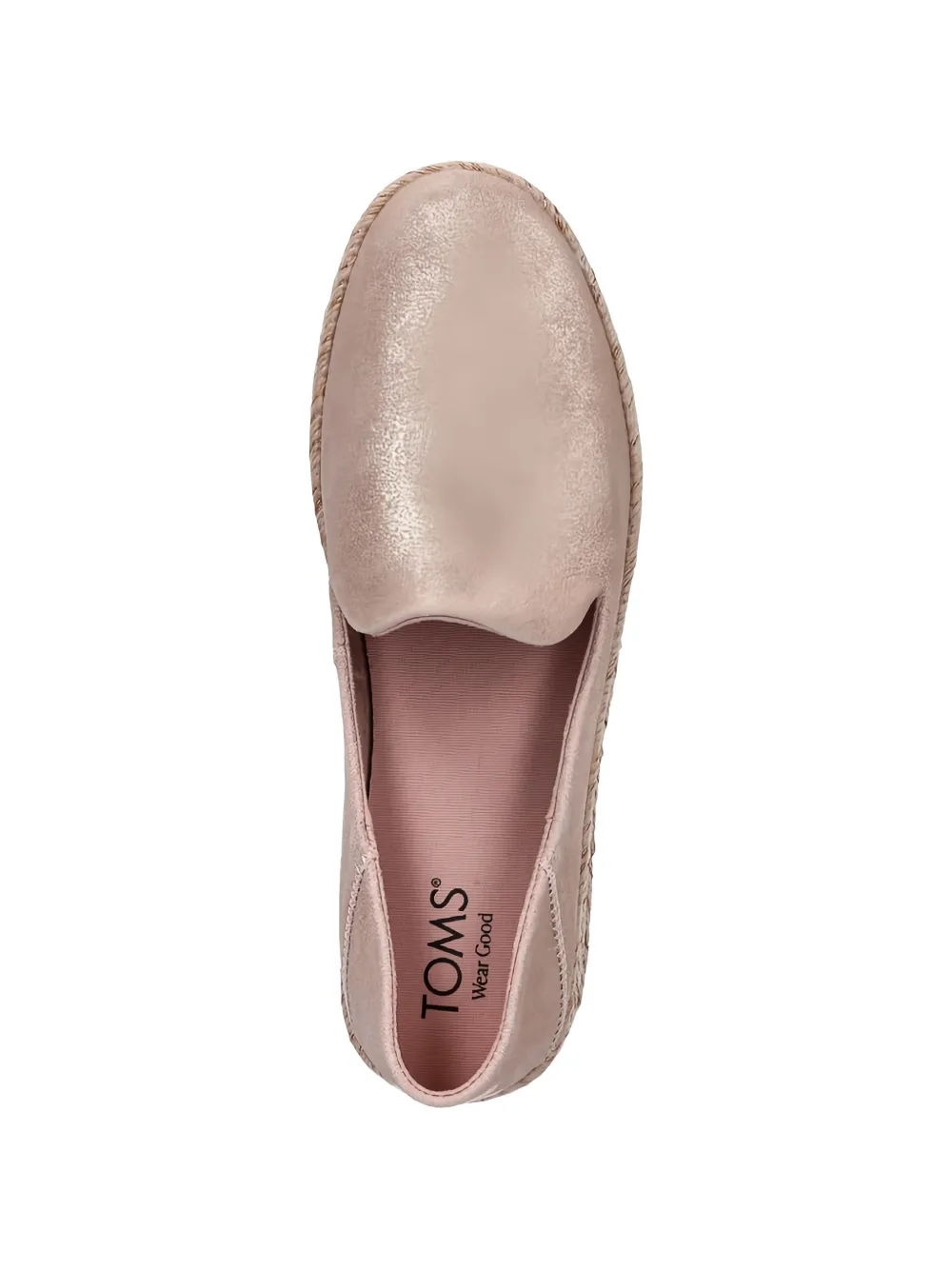 Toms metallic flat espadrilles Roze