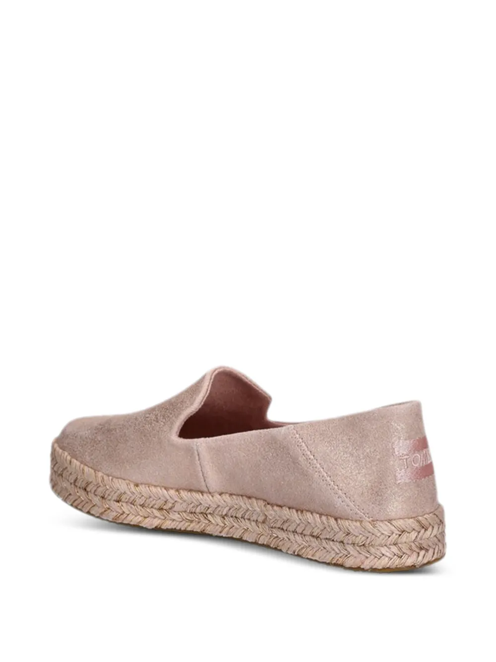 Toms metallic flat espadrilles Roze