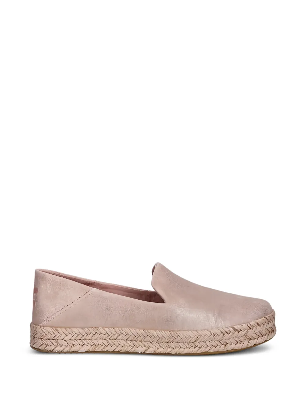 Toms metallic flat espadrilles - Rosa