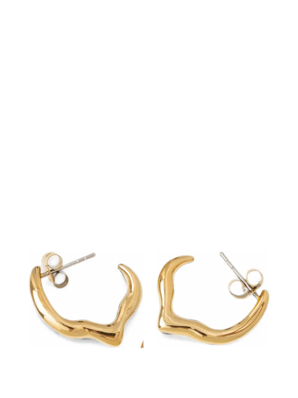 Trussardi organic-shape earrings - Gold