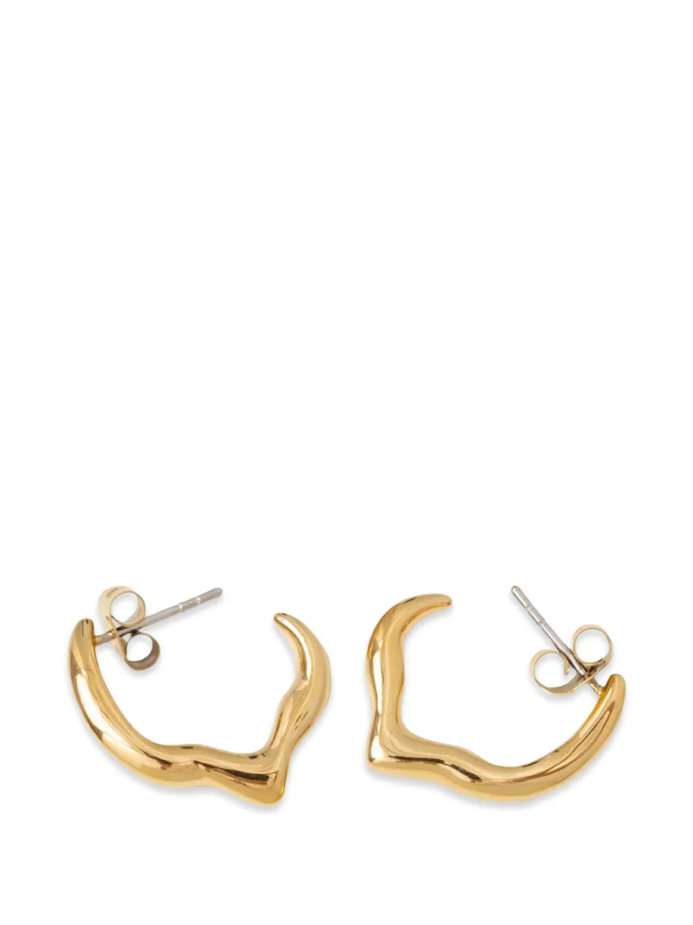 Trussardi organic-shape earrings - Gold