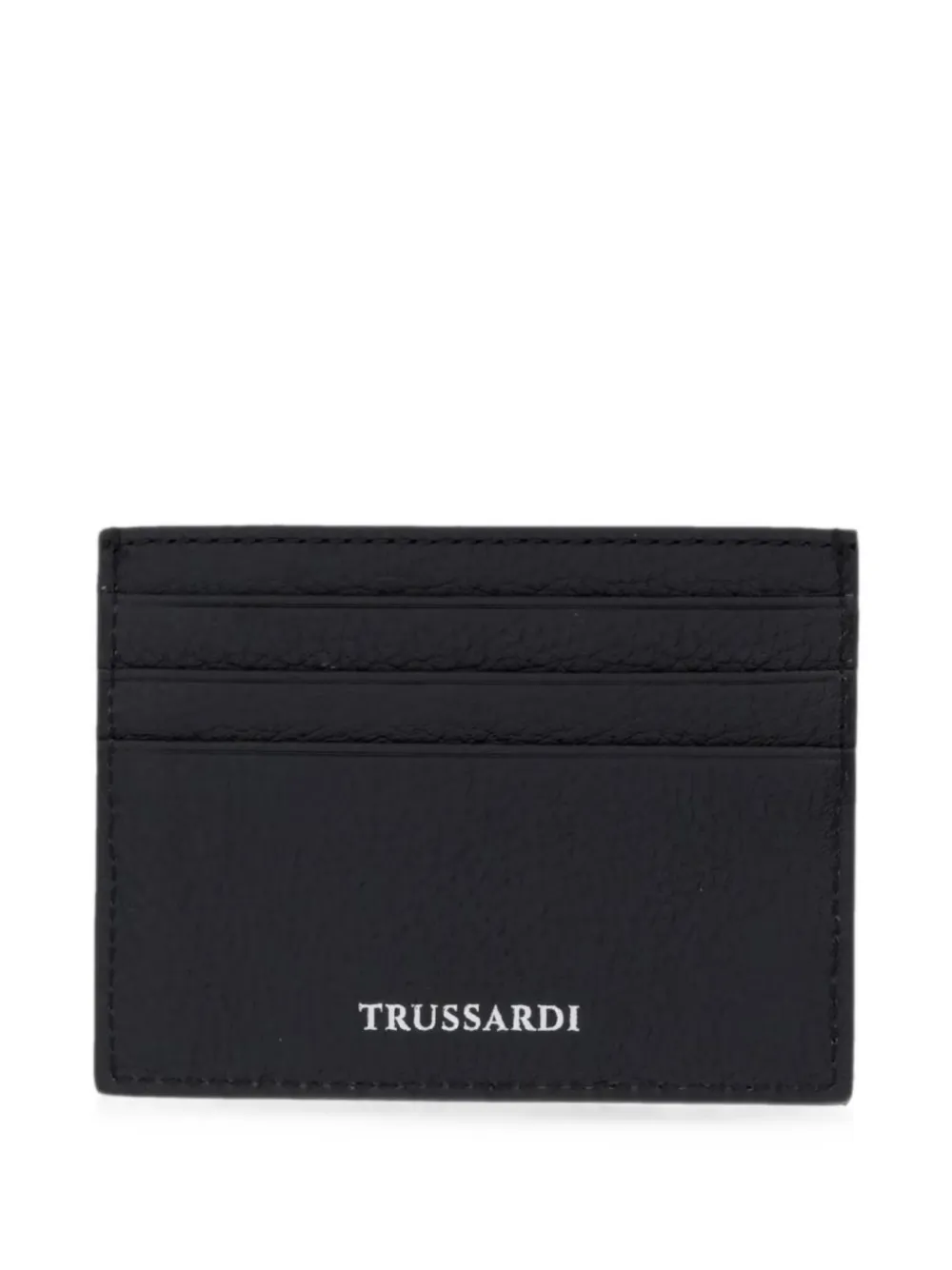 Trussardi logo-print card holder - Nero