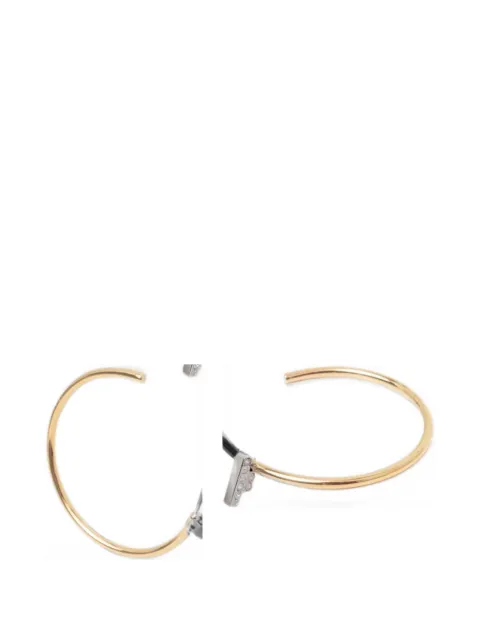 Trussardi crystal-embellished hoop earrings