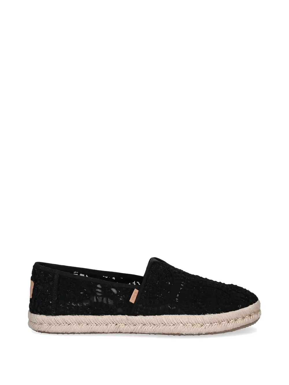 Toms crochet espadrilles Zwart