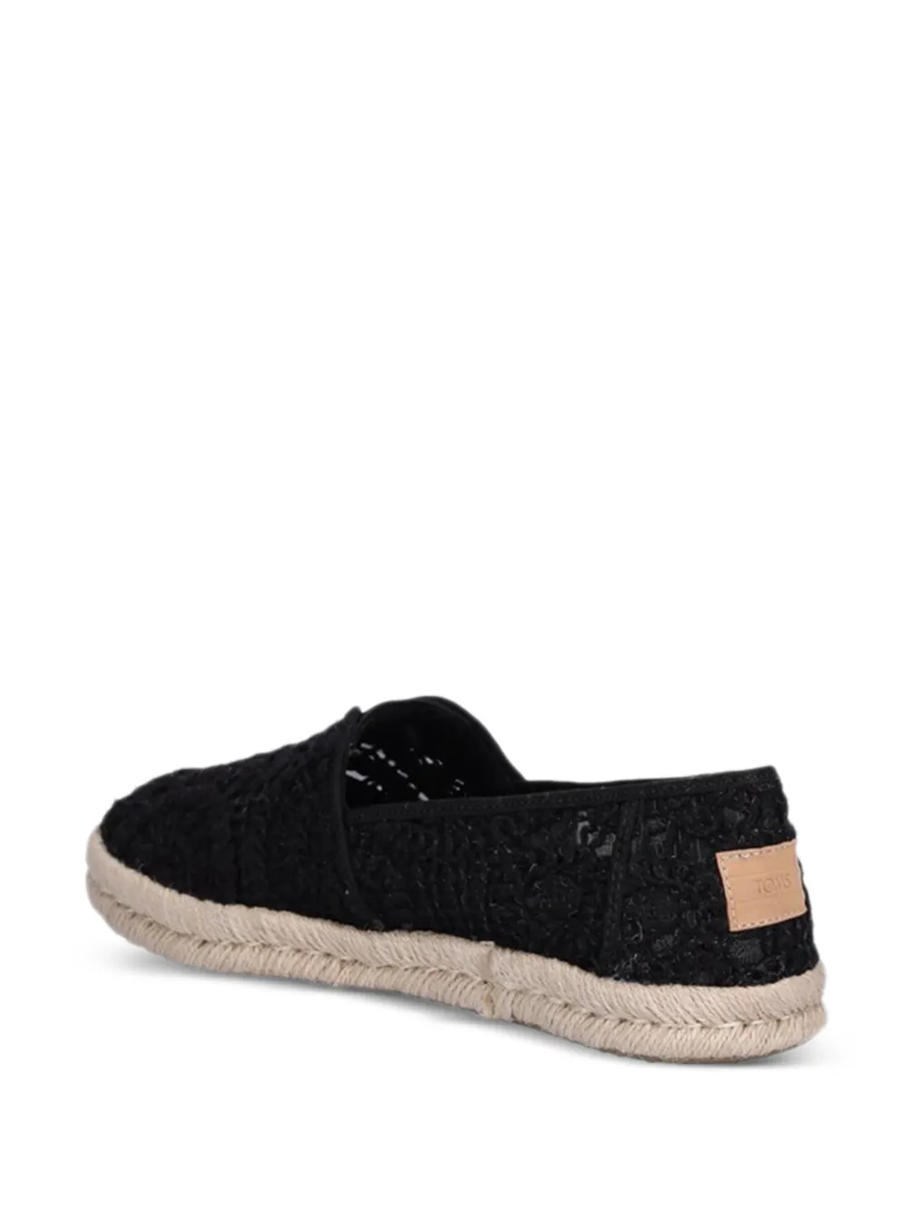 Toms crochet espadrilles Zwart