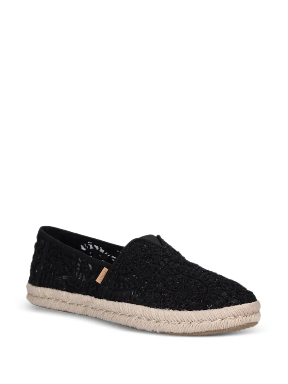 Toms crochet espadrilles Zwart