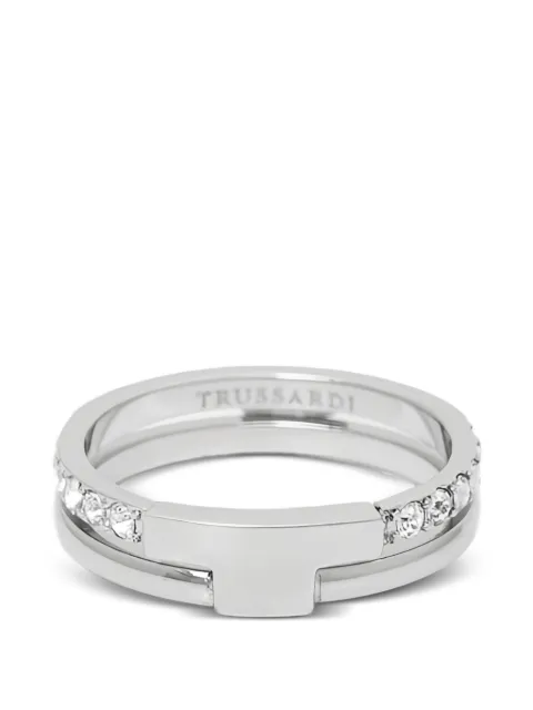 Trussardi embellished band ring