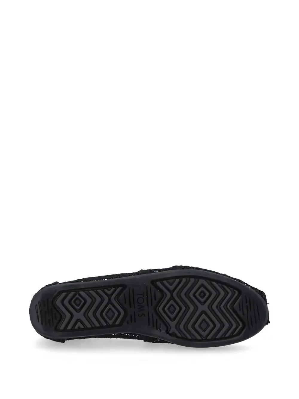 Toms crochet flat espadrilles Zwart