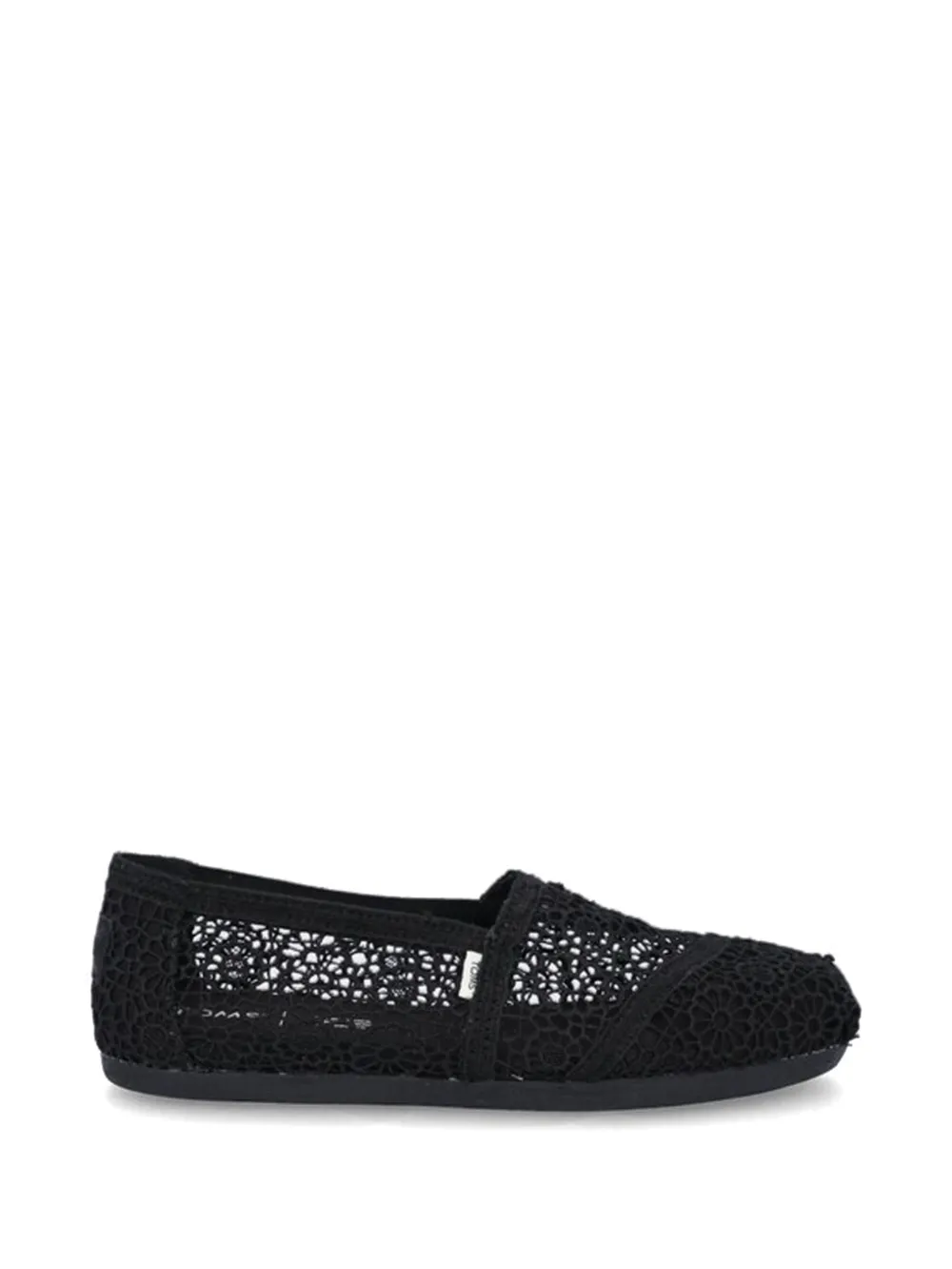 Toms crochet flat espadrilles Zwart