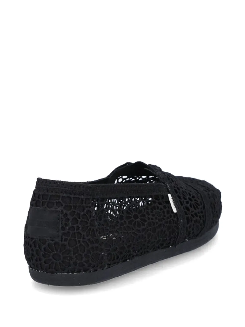 Toms crochet flat espadrilles Zwart
