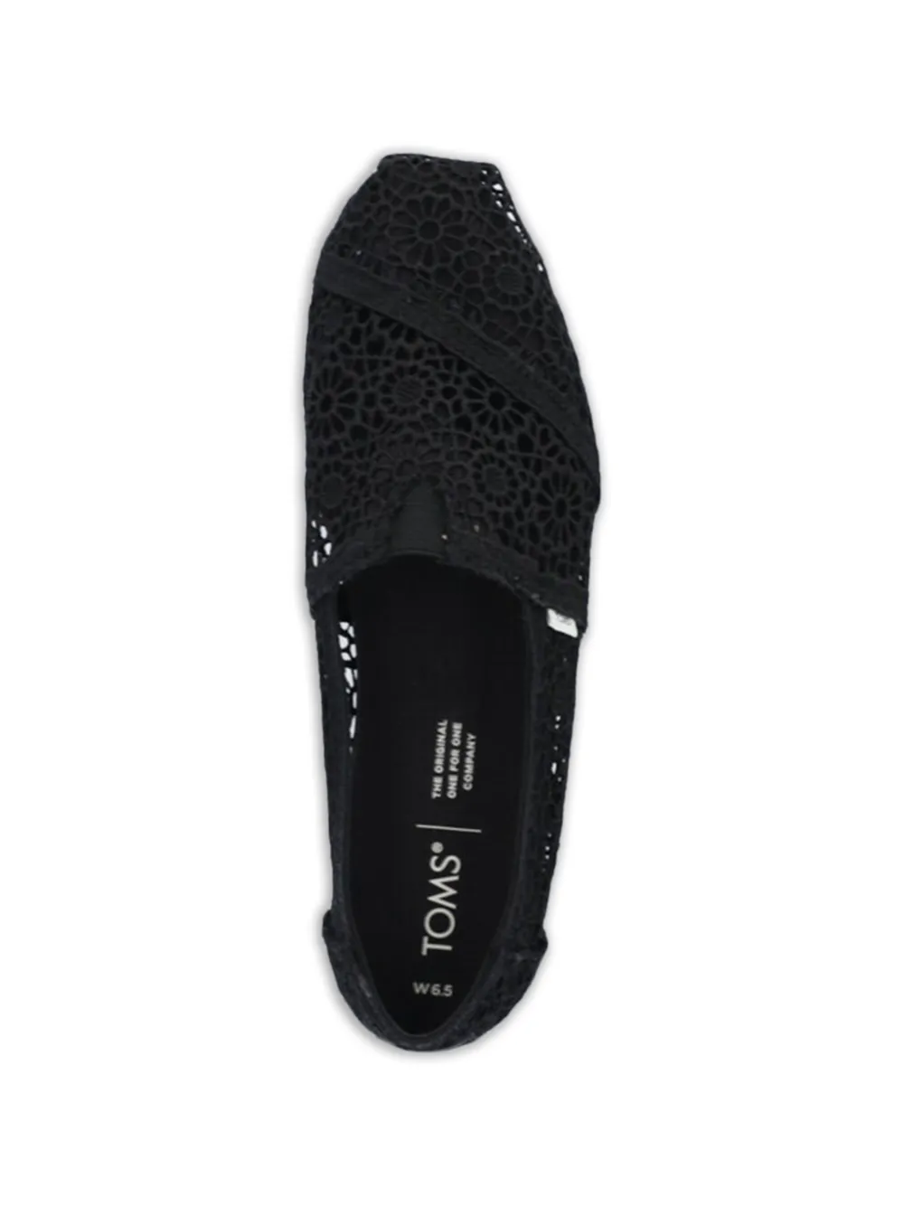 Toms crochet flat espadrilles Zwart