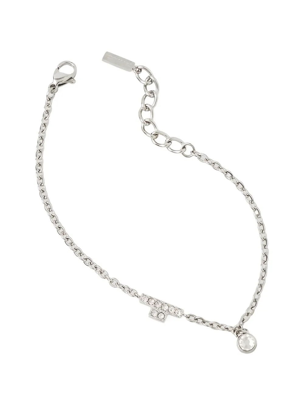 Trussardi crystal chain bracelet - Argento
