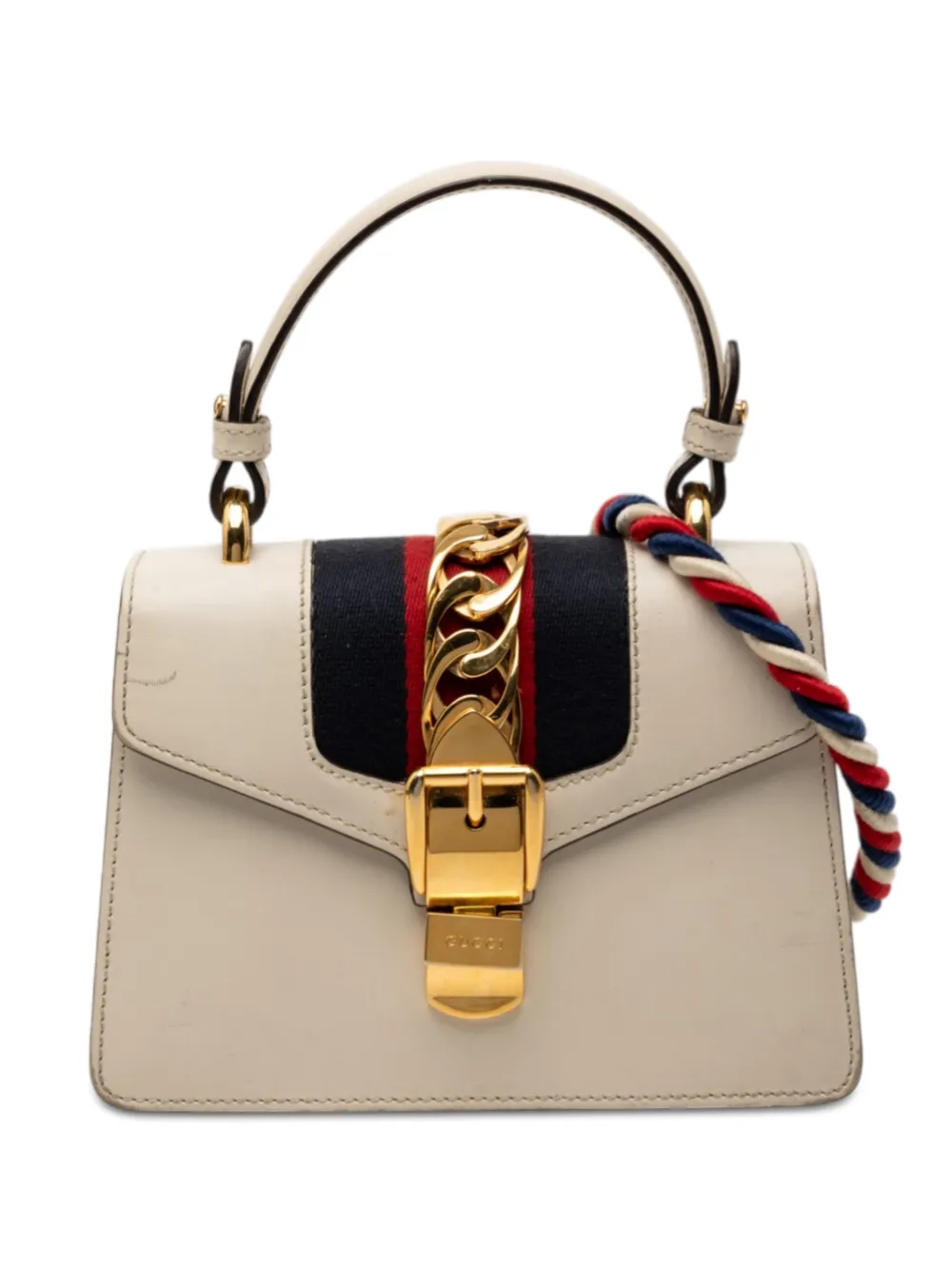 Gucci Pre-Owned 2016-2025 Mini Calfskin Sylvie satchel - Bianco