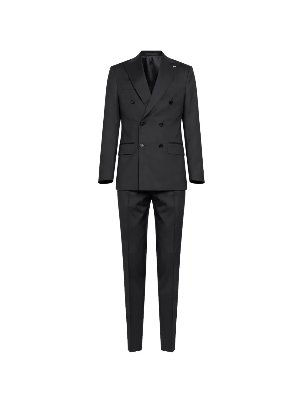 D4.0 double-breasted peak lapels suit - Marrone