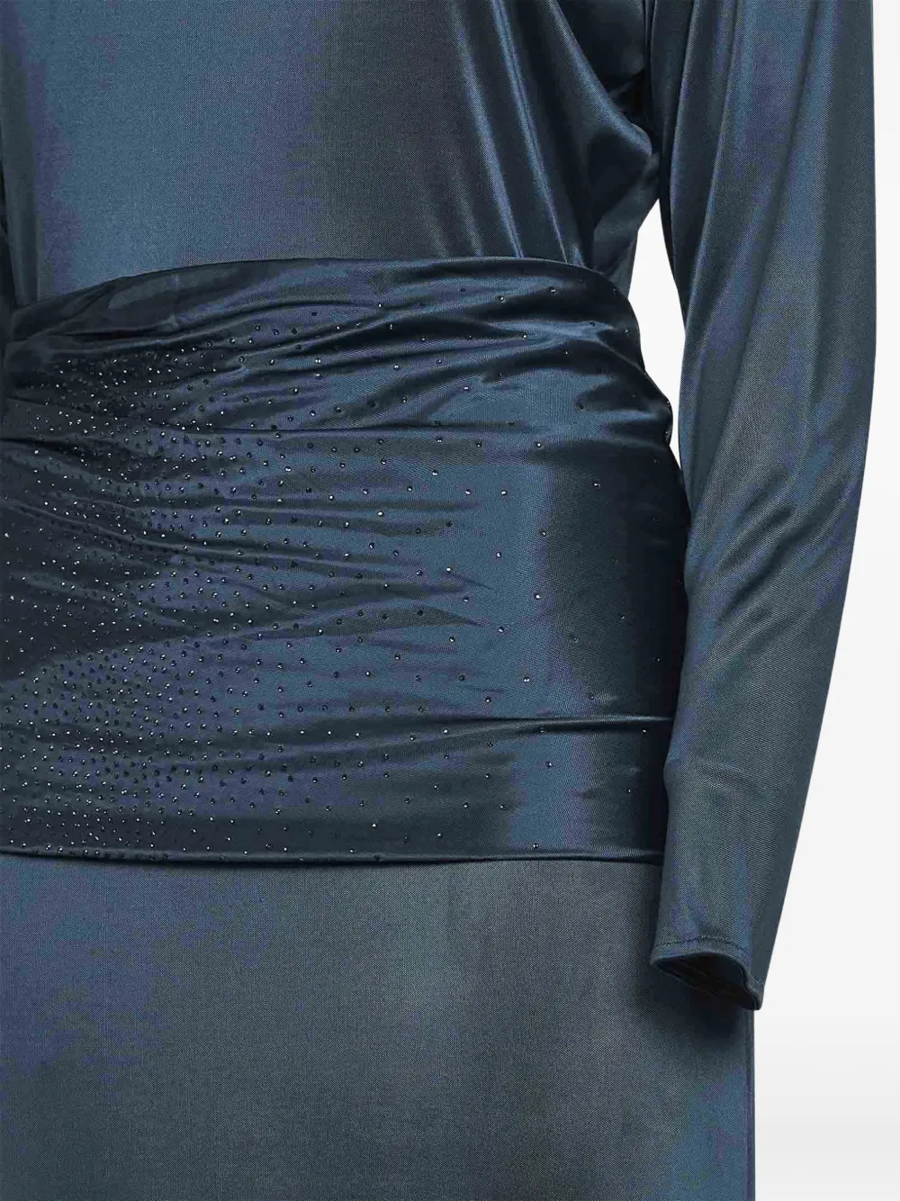 Giorgio Armani Jurk verfraaid met stras Blauw