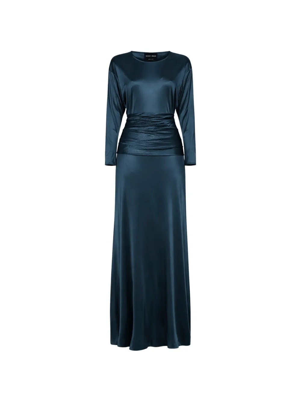 Giorgio Armani rhinestone-embellished flared dress - Blu