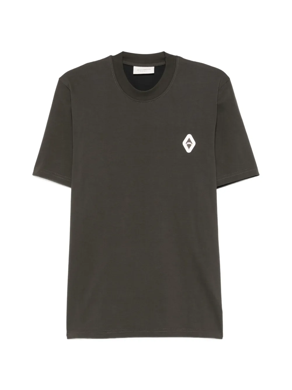 YES LONDON logo-patch T-shirt - Marrone