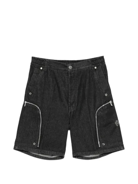 YES LONDON zip-detail denim shorts