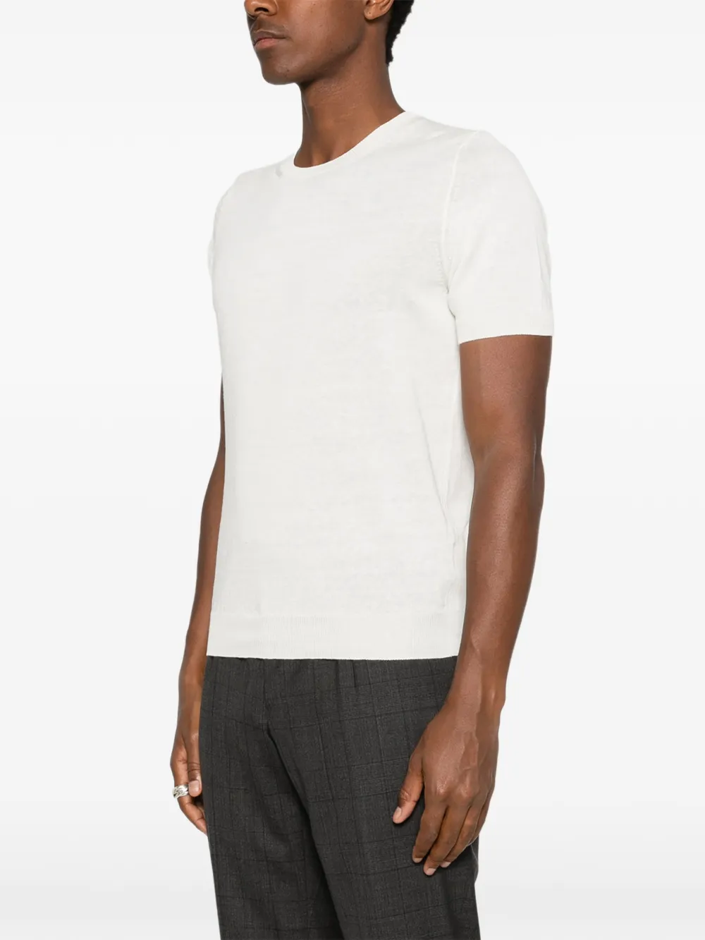 Tagliatore T-shirt met ronde hals Wit