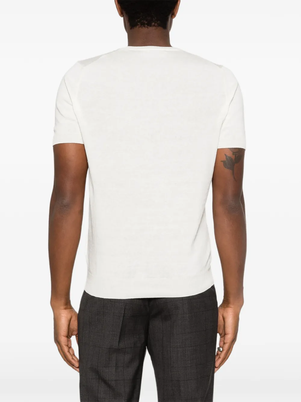 Tagliatore T-shirt met ronde hals Wit