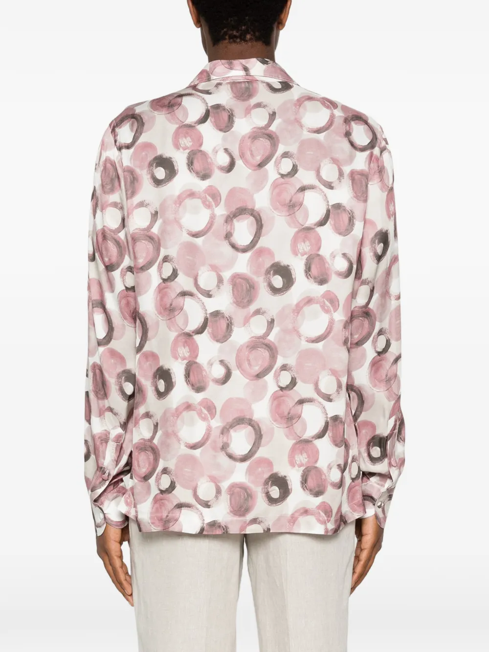 Tagliatore Overhemd met print Roze