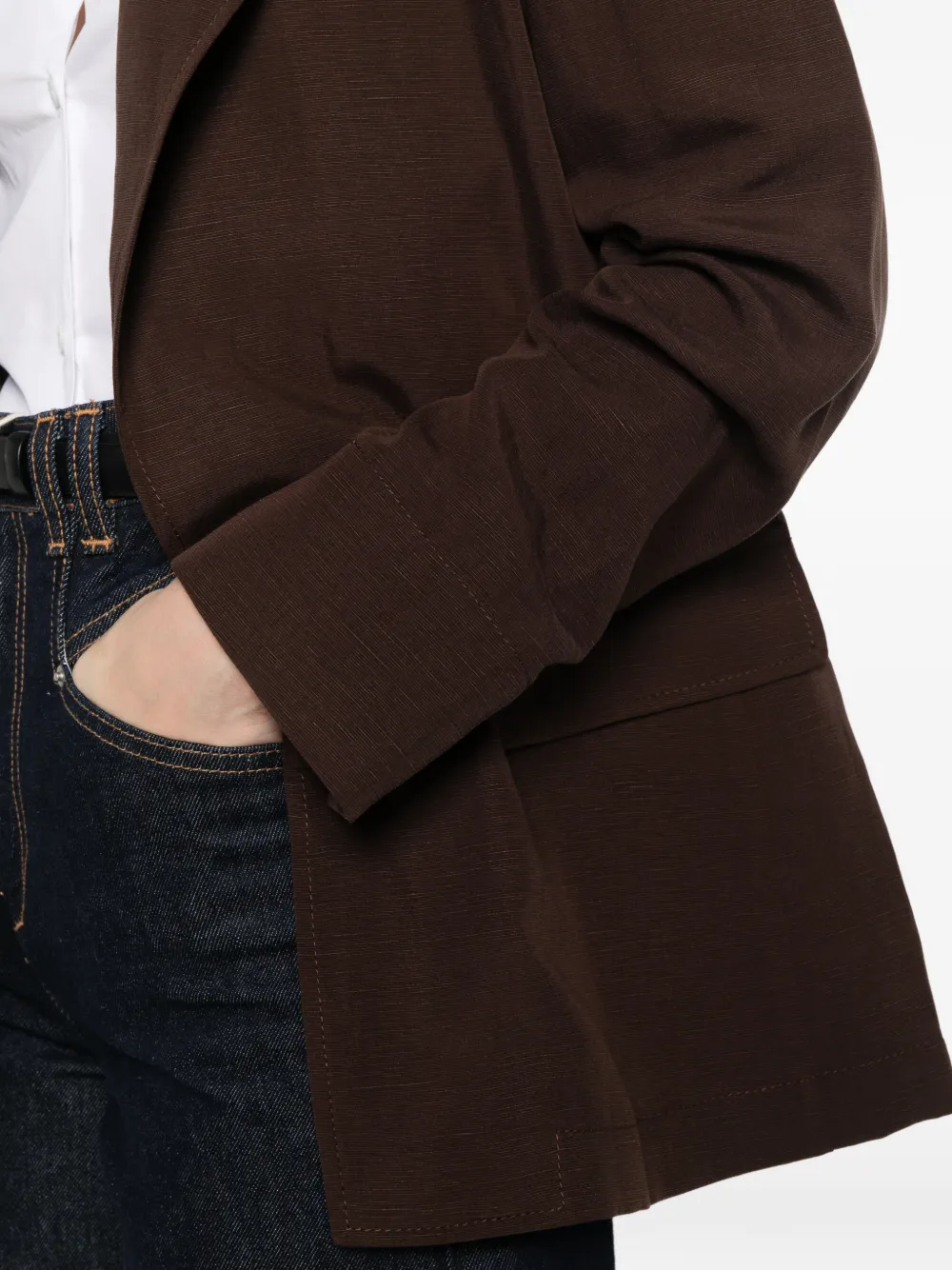 Pennyblack Blazer met klepzak Bruin
