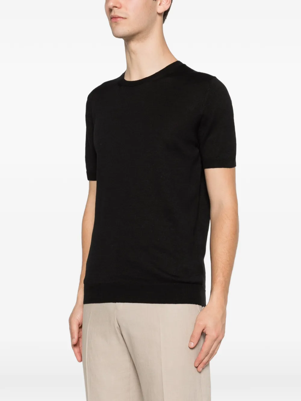 Tagliatore T-shirt met korte mouwen Zwart