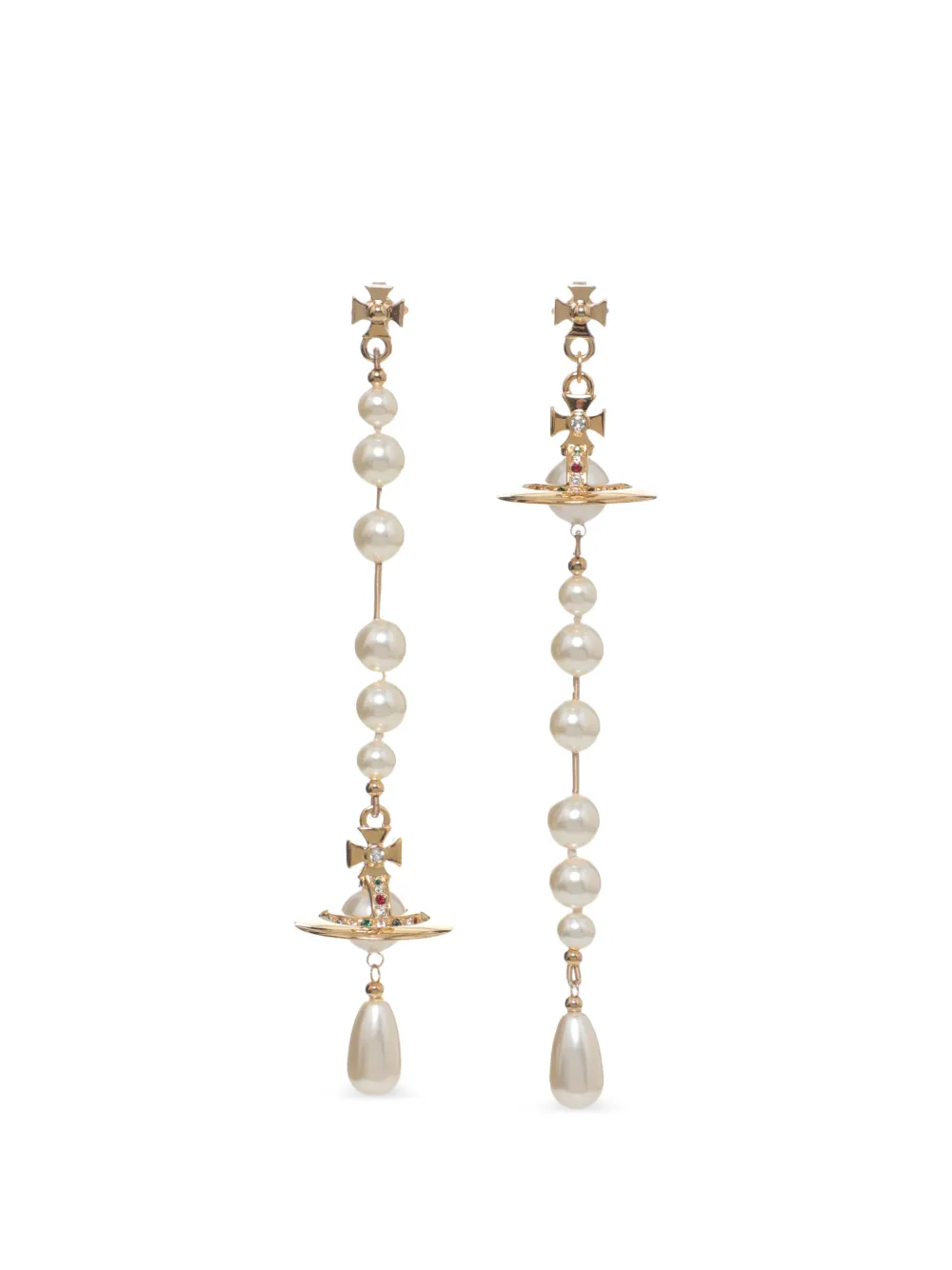 Vivienne Westwood faux-pearl drop earrings - Oro