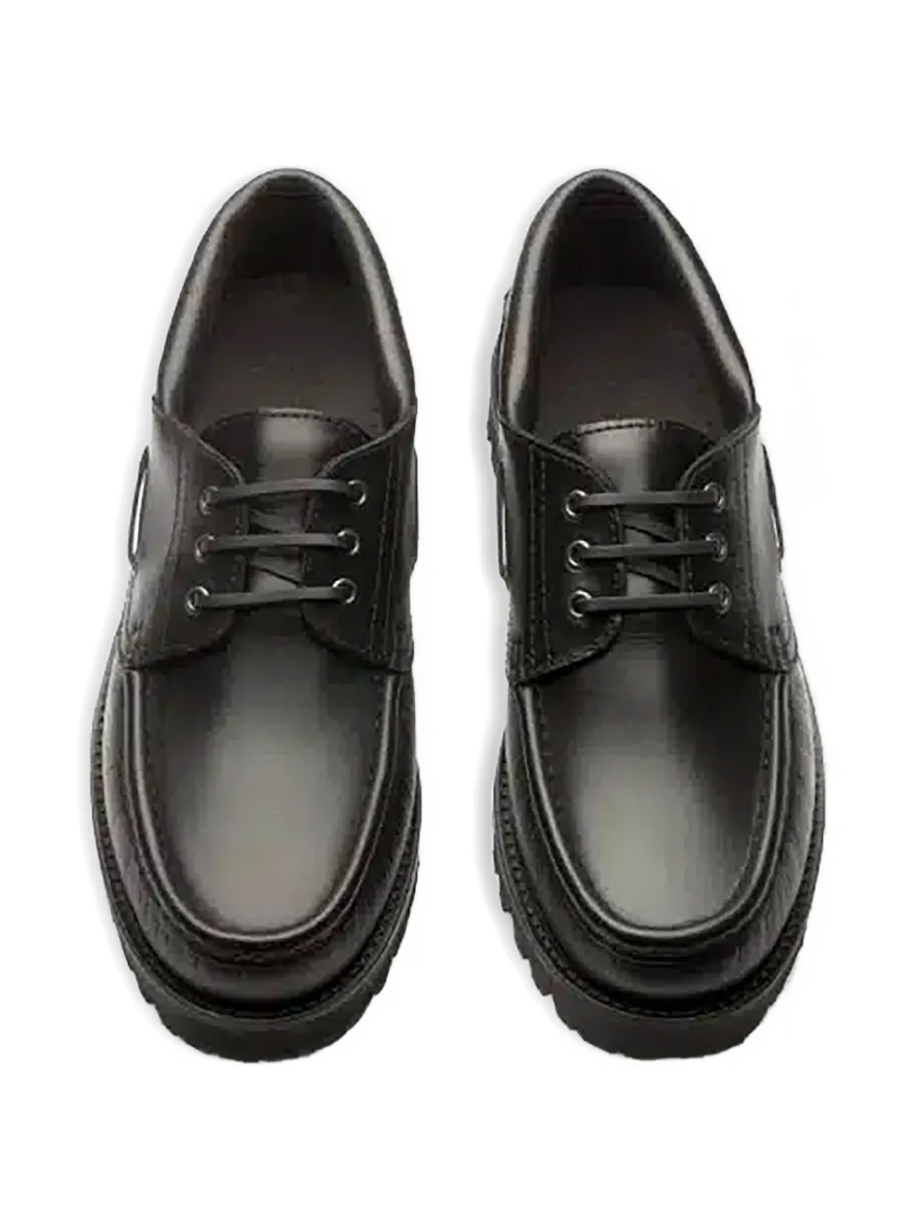 Paraboot Briac lace-up boat shoes Zwart