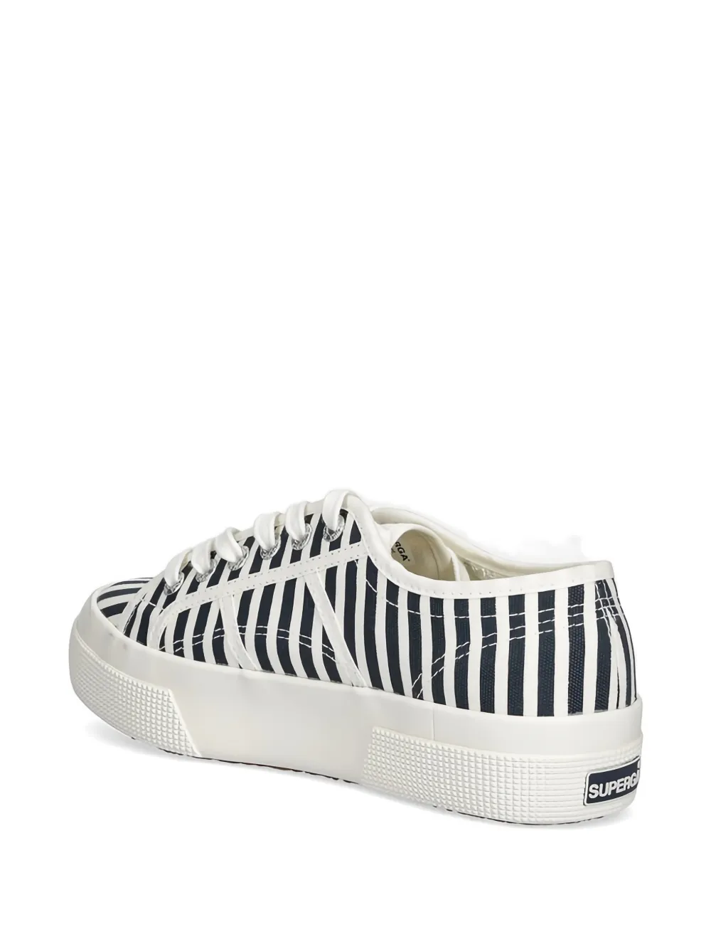 Superga 2740 striped platform sneakers Blauw