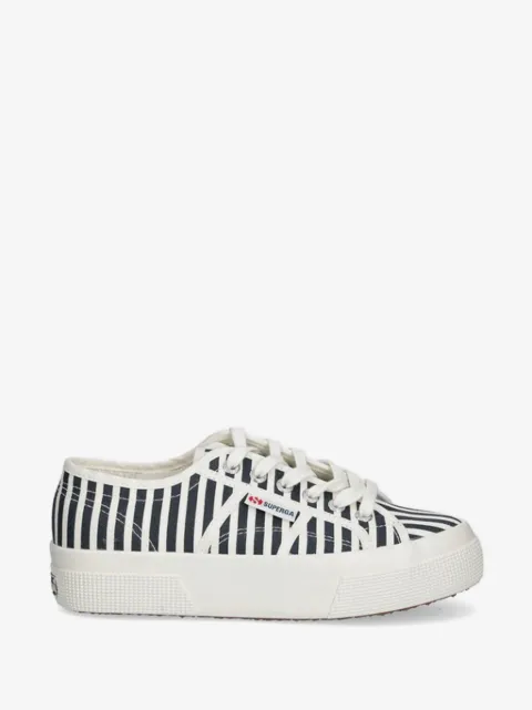 Superga 2740 striped platform sneakers
