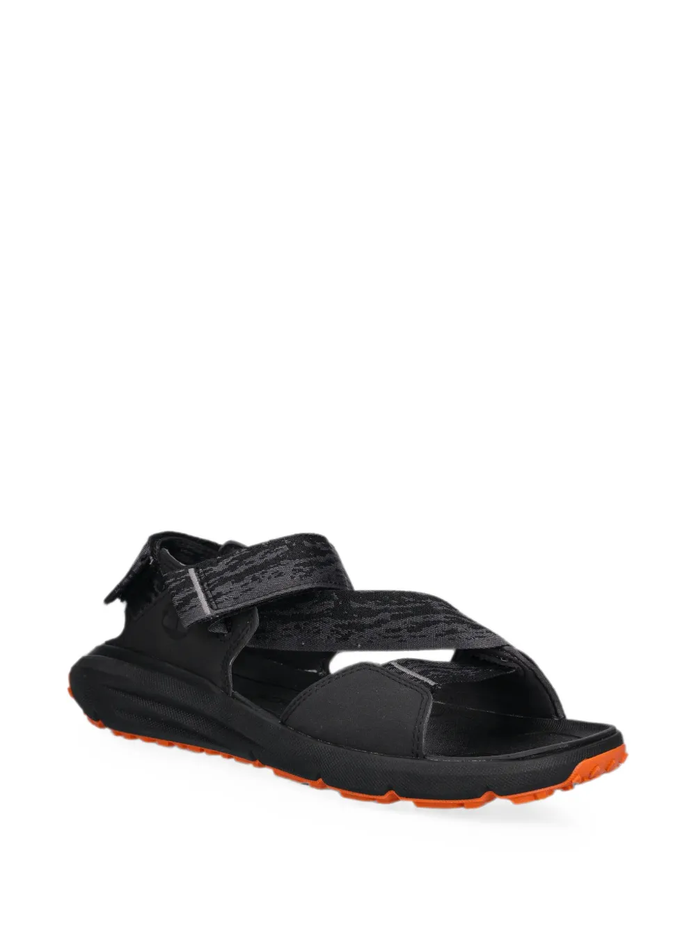 Timberland touch-strap leather sandals Zwart
