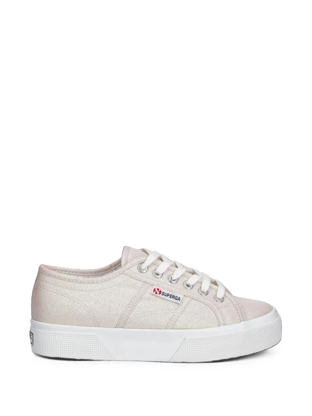 Superga 2740 Platform Lame lace-up low-top sneakers