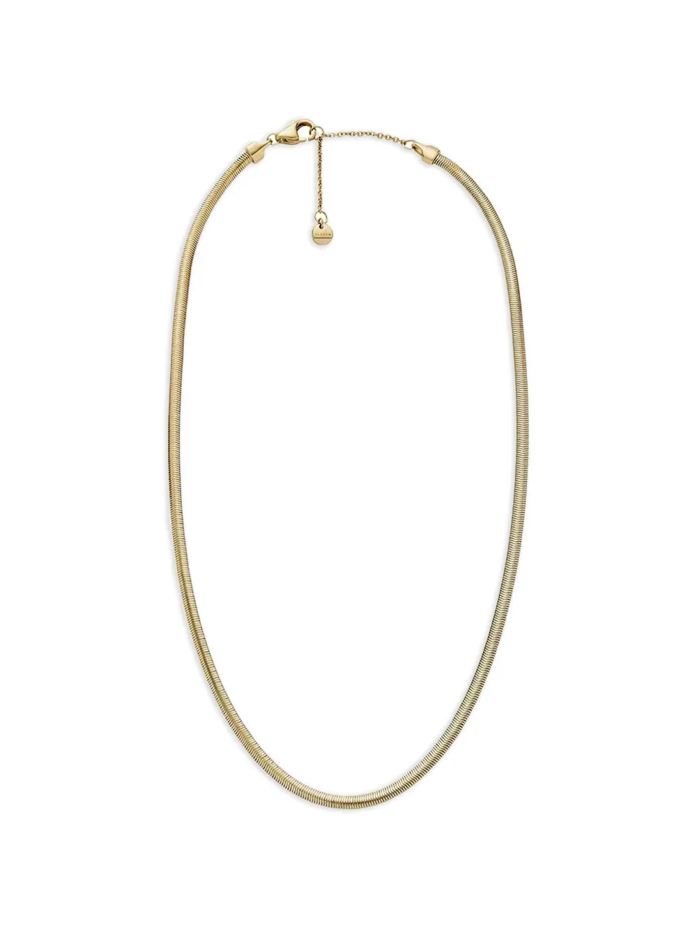 Skagen Moderne Stak snake-chain necklace - Oro