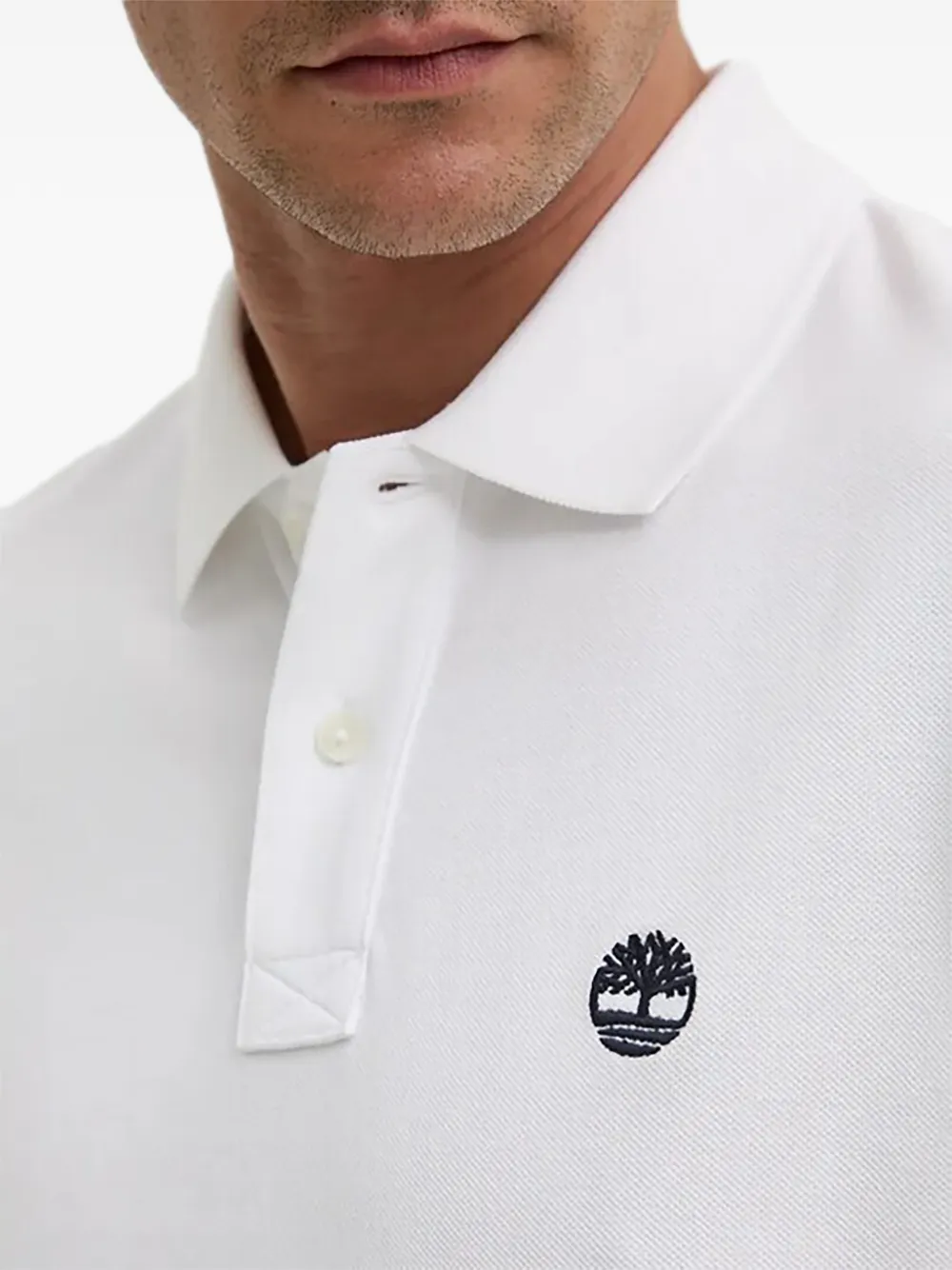 Timberland Millers River poloshirt met logo Wit