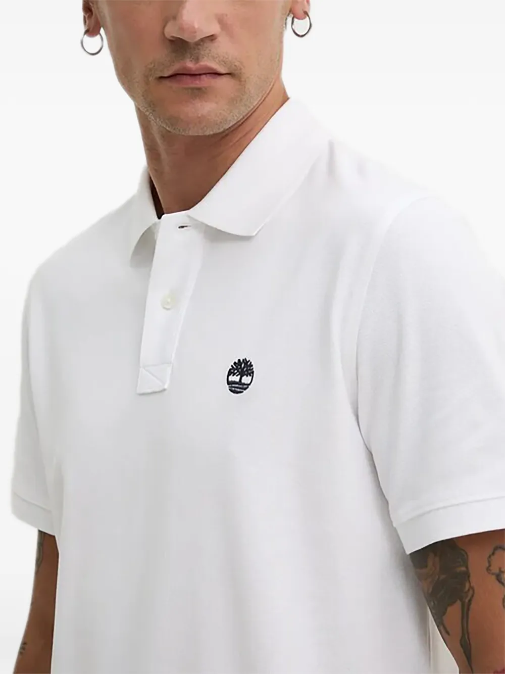 Timberland Millers River poloshirt met logo Wit