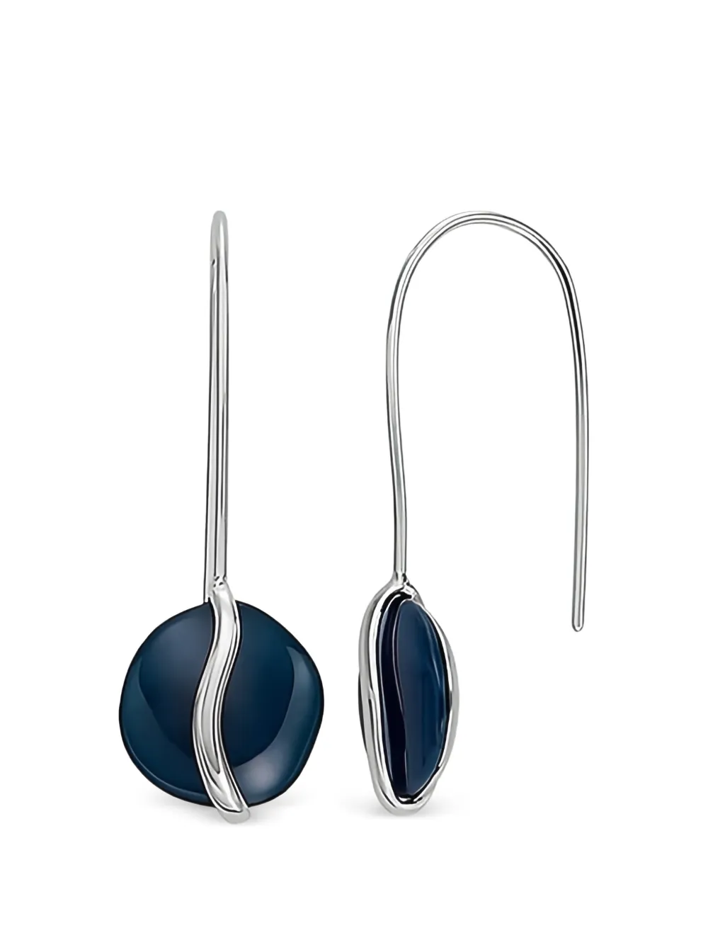 Skagen Sofie round-shape drop earrings - Argento