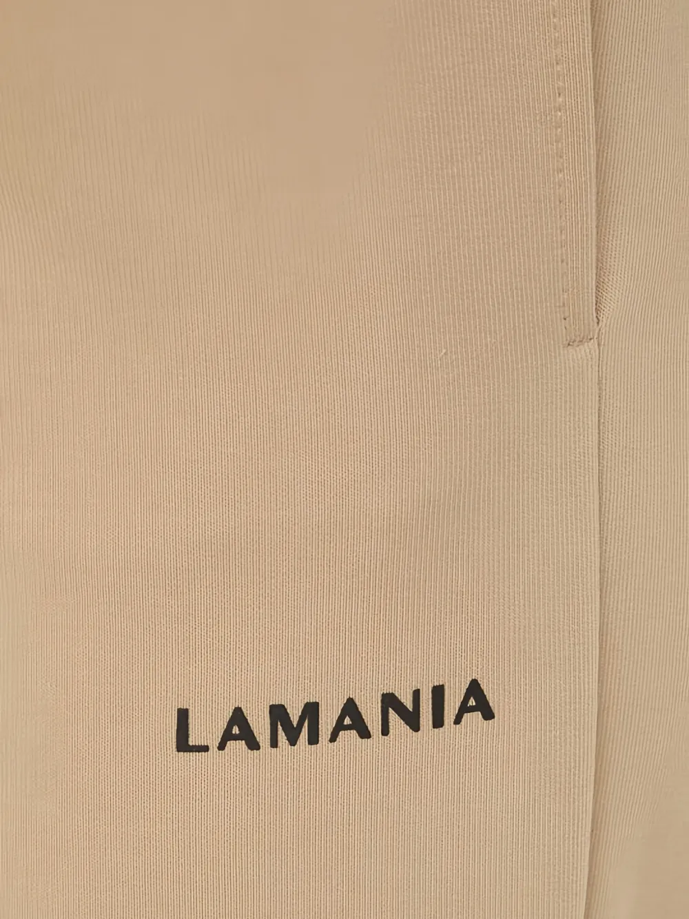 La Mania Trainingsbroek met logo-detail Beige