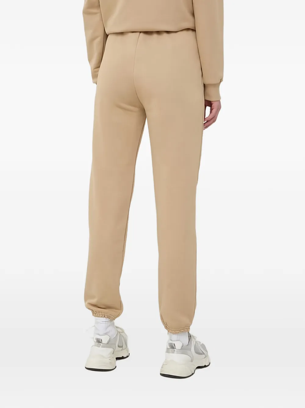 La Mania Trainingsbroek met logo-detail Beige