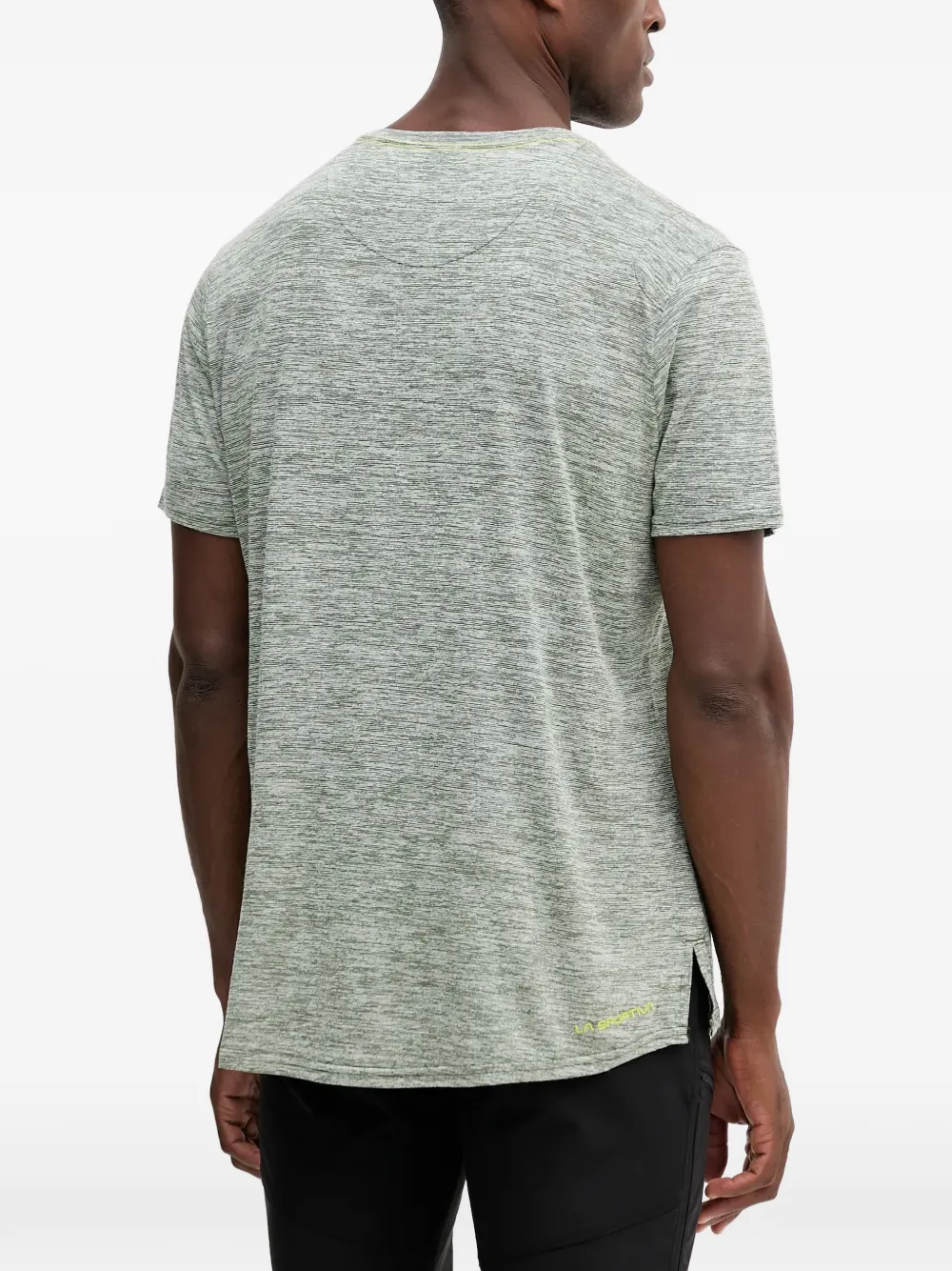 La Sportiva T-shirt met zijsplitten Groen