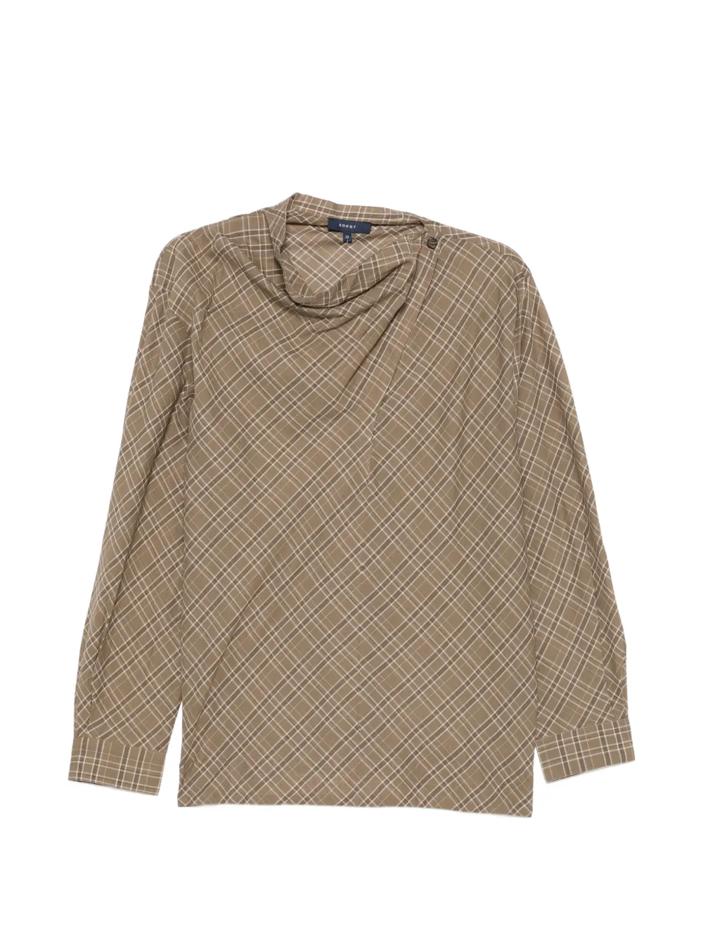 Soeur Irving check-pattern blouse - Marrone