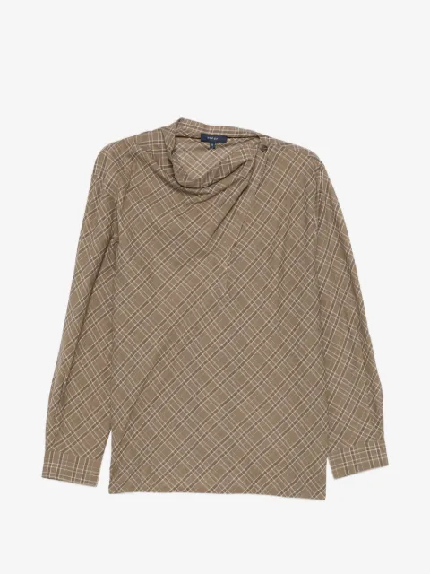 Soeur Irving check-pattern blouse