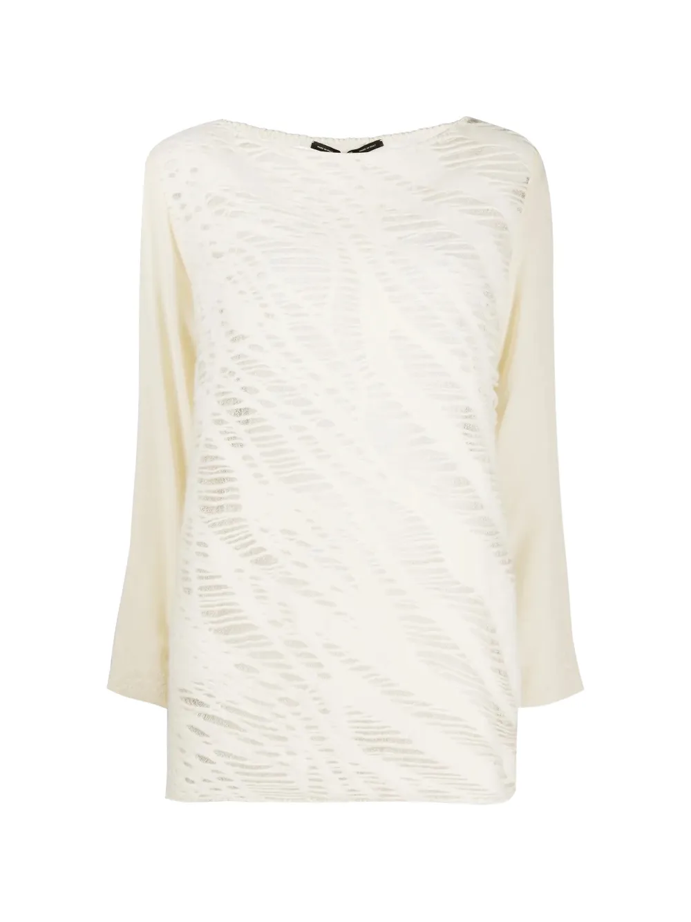 Gianfranco Ferré Pre-Owned 2019 patterned long-sleeved top - Bianco