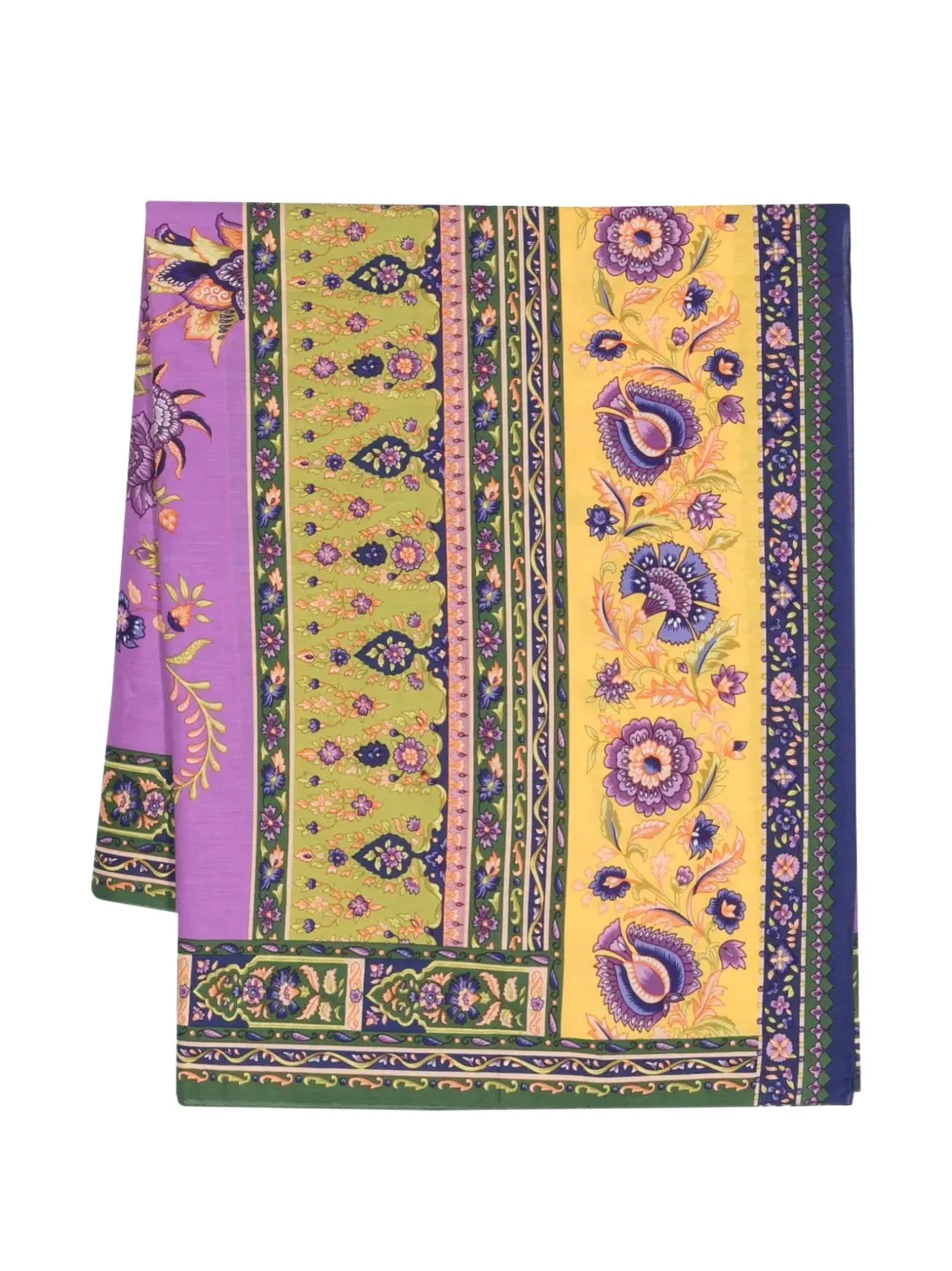 Etro Vintage floral-print cotton scarf - Viola
