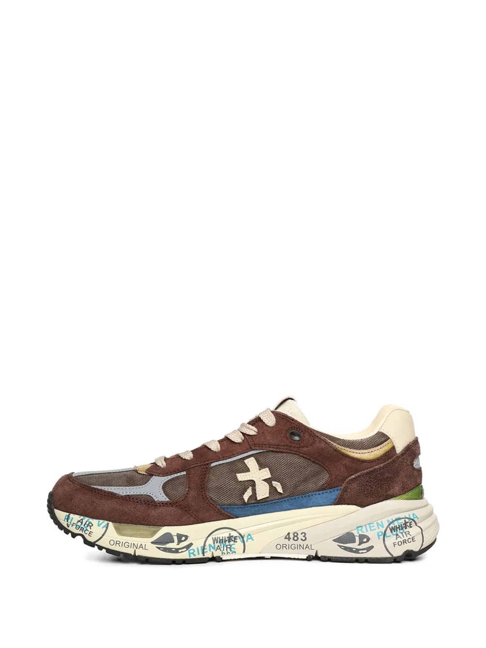 Premiata Mase 25 logo-detail sneakers Bruin