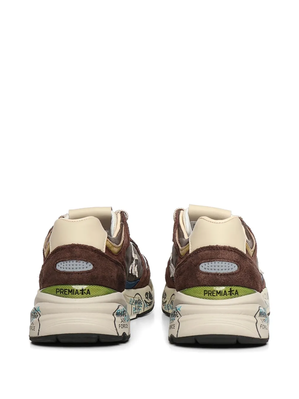 Premiata Mase 25 logo-detail sneakers Bruin